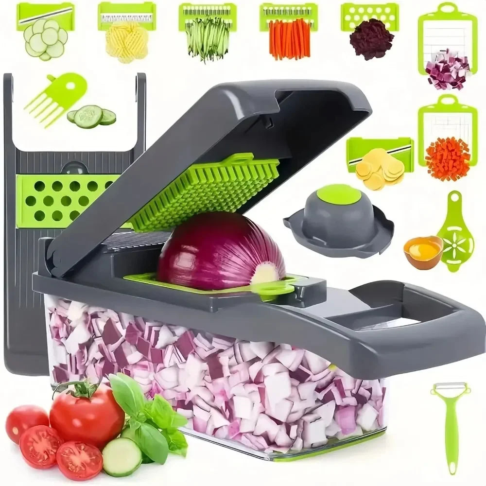 smart 9-in-1 vegetable chopper- save time in the kitchen