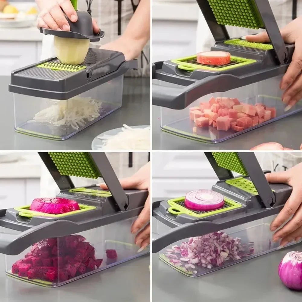 smart 9-in-1 vegetable chopper- save time in the kitchen