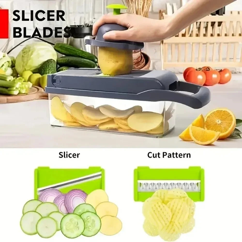 smart 9-in-1 vegetable chopper- save time in the kitchen