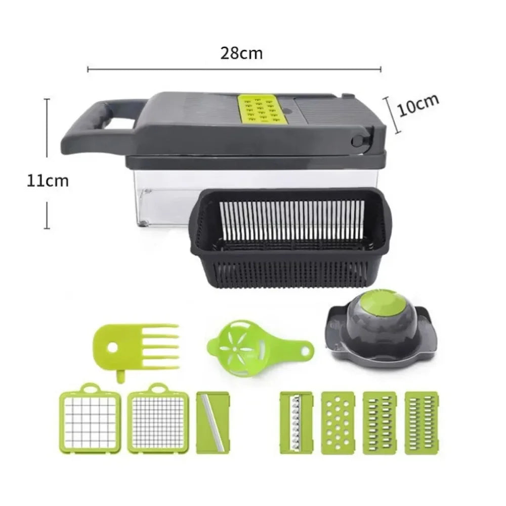 smart 9-in-1 vegetable chopper- save time in the kitchen